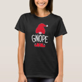 T-shirt Gnope Tomte Garden Gnome Scandinavian Sweden Nope (Devant)