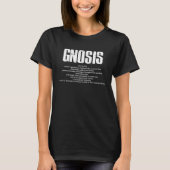 T-shirt Gnosis  definition, knowledge, esoteric, Gnosticis (Devant)