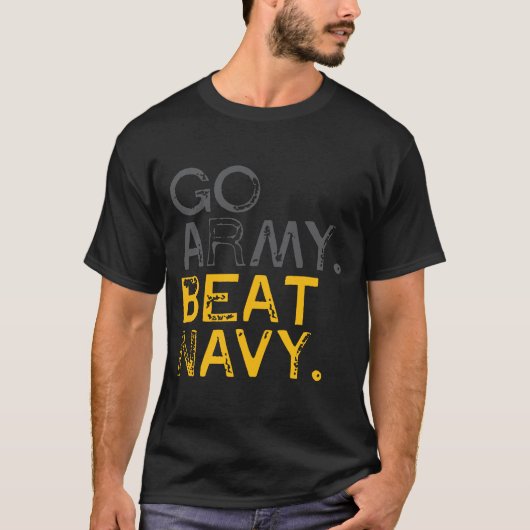 T-shirt Go Army Beat Navy (Devant)