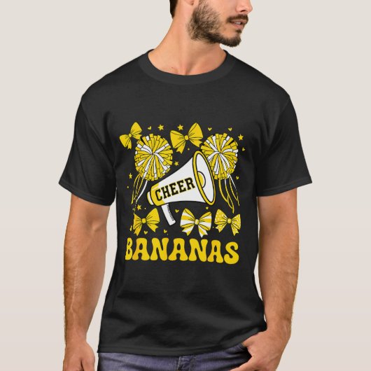 T-shirt Go Cheer Bananas School Srts Fan Team Srit Name (Devant)