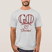T-shirt Go Climbers Maroon (Devant)