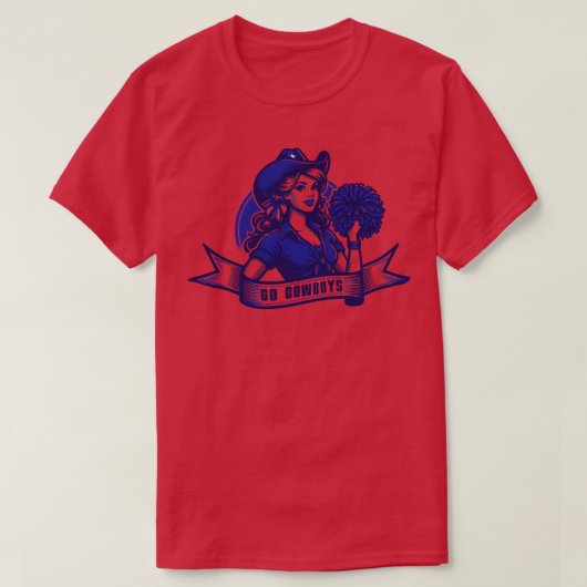 T-shirt Go Cowboys (Design devant)