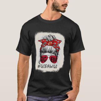 T-shirt Go Dawgs SIC-EM Georgia Fans de football