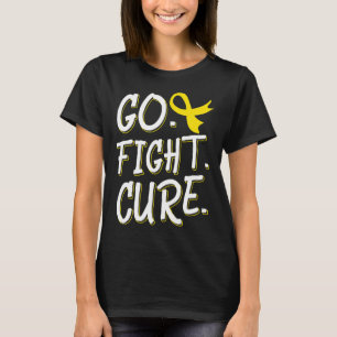 T-shirt Go Fight Cure Chilhood Cancer Gold Ribbon Award
