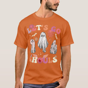 T-shirt Go Ghouls Halloween Chemise Retro Super Fantôme