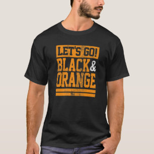 T-shirt Go Go Black & Orange Team Colors Vintage Jeu D
