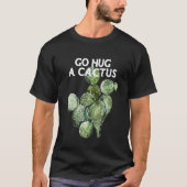 T-shirt Go Hug Cactus mignet Philodendron Micans Monstera (Devant)