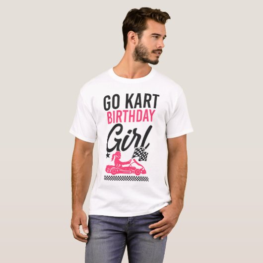 T-shirt Go Kart Go Kart Anniversaire Fille Anniversaire Fi (Devant entier)