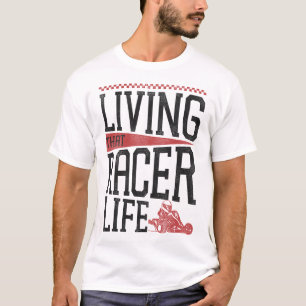 T-shirt Go Kart Living That Racer Life Vintage