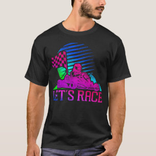 T-shirt Go Kart Race 80s 90s Retro