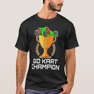T-shirt Go Kart Racing Car Champion Numéro Un Trophée