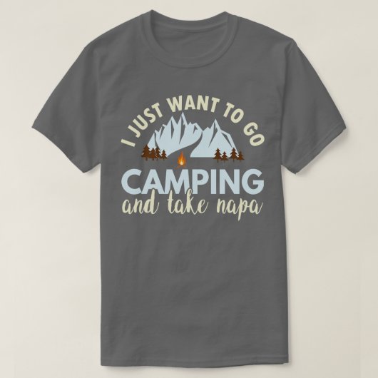 T-shirt Go Mountain Camping (Design devant)