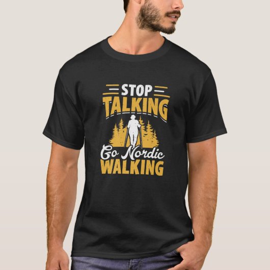 T-shirt Go Nordic Walking Randonnée Cardio Nordic Walker (Devant)