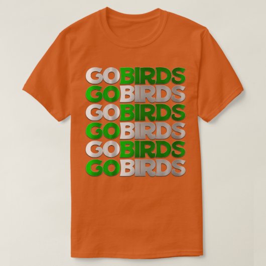 T-shirt GO OISEAUX Chrome Chant (Design devant)