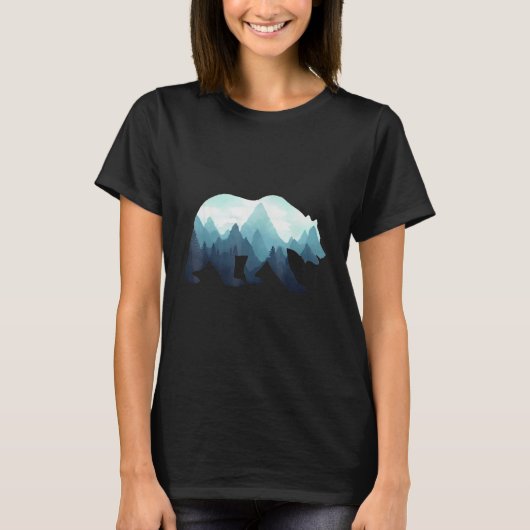 T-shirt Go Outside Worst Case Scenario A Bear Kill You Vin (Devant)