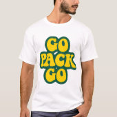 T-shirt Go Pack Aller à l'Art numérique jaune et vert pour (Devant)