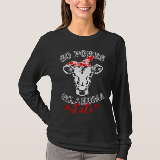 T-shirt Go Pokes Oklahoma State New Cow For Holidays (Devant)