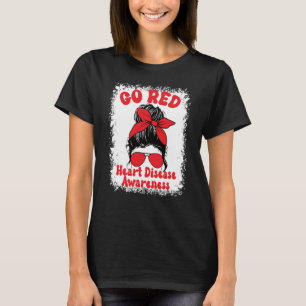 T-shirt Go Red Heart Disease Awareness Nous Portons Le Rou
