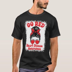 T-shirt Go Red Heart Disease Awareness Nous Portons Le Rou