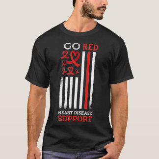 T-shirt Go Red Heart Disease Support Heart Disease Award