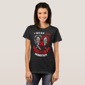 T-shirt Go Red In Memory Of Godmother Heart Disease Awaren (Devant entier)
