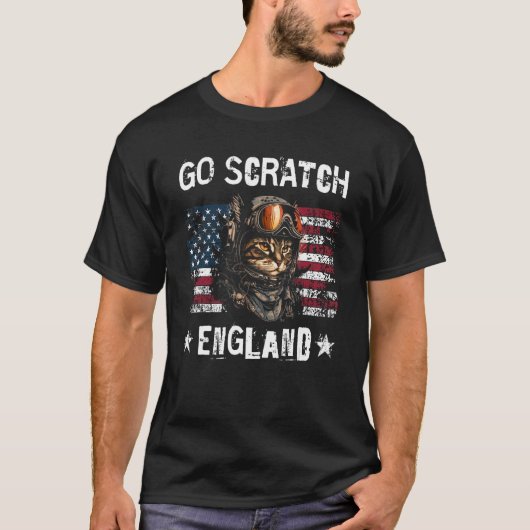 T-shirt Go Scratch England Drôle 4 juillet Amoureux des ch (Devant)