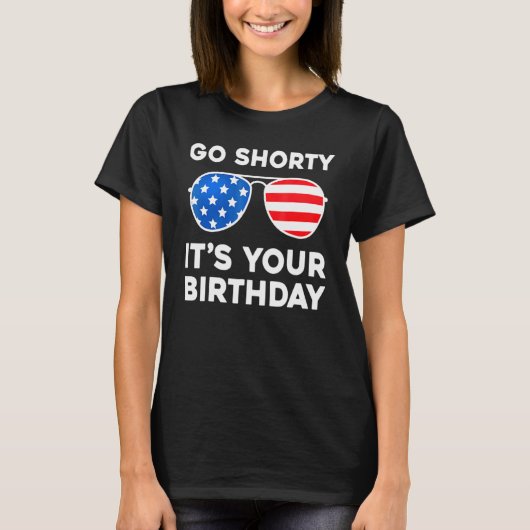 T-shirt Go Shorty C'est ton anniversaire Lunettes de solei (Devant)