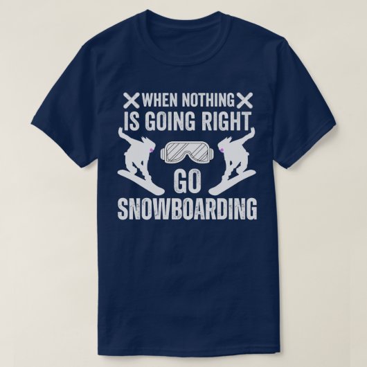 T-shirt Go Snowboard (Design devant)