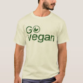 T-shirt Go vegan (Devant)