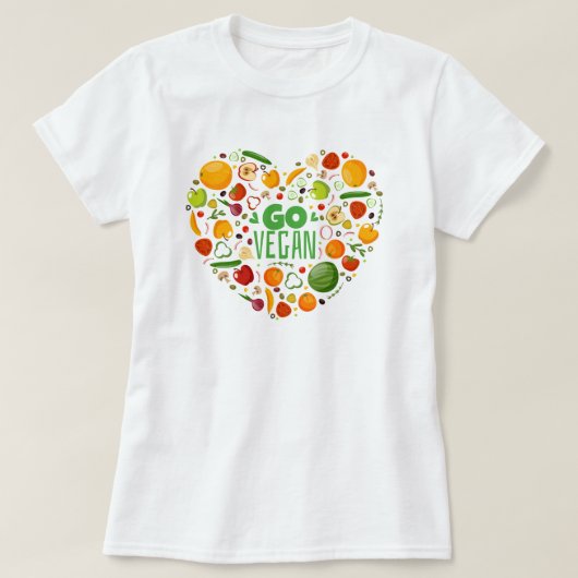 T-shirt Go Vegan (Design devant)
