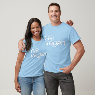 T-shirt Go Vegan - Basic Singlet - Black