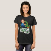 T-shirt Go Vegan Oui We Can, Alimentation Veggie Animal Wf (Devant entier)