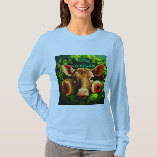 T-shirt Go Vegan Save Animaux (Devant)