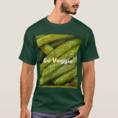 T-shirt Go Veggie Green Beans (Devant)