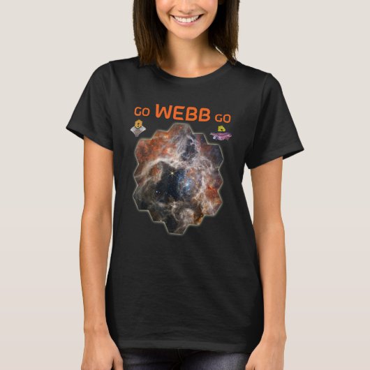 T-shirt GO WEBB GO Webb Space Telescope New Tarantula N (Devant)