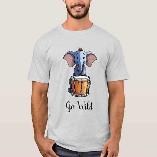 T-shirt Go Wild Elephant (Devant)