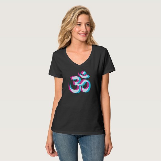T-shirt Goa Om Psytrance Rave Techno Trippy Edm Festival H (Devant entier)