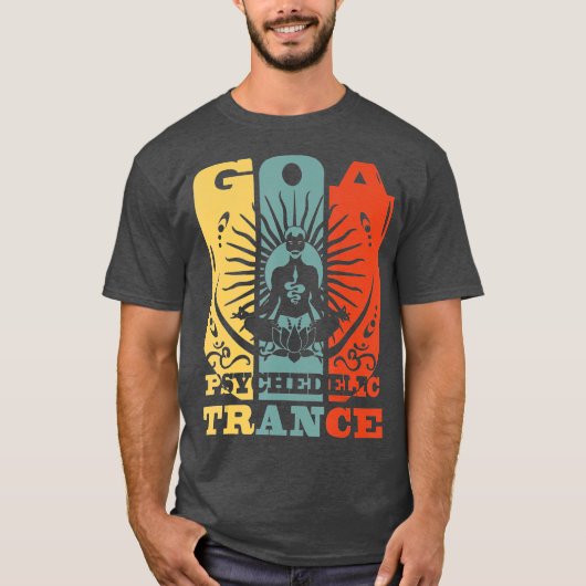 T-shirt Goa Psychedelic Trance OM Psytrance Présente (Devant)