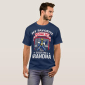 T-shirt Goalie Calls Me Grandma Soccer Poison (Devant entier)