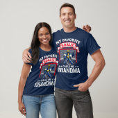 T-shirt Goalie Calls Me Grandma Soccer Poison (Unisexe)