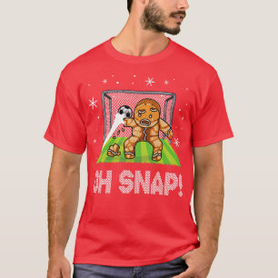 T-shirt Goalie de Noël Gingpain homme Oh Snap