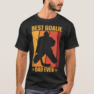T-shirt Goalie Papa Hockey sur glace Joueur de hockey de h