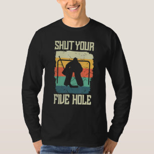 T-shirt Goalkeeper de hockey sur glace Goaltender Fermez v
