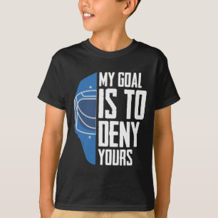 T-shirt Goalkeeper du hockey sur glace Funny Defense Goali
