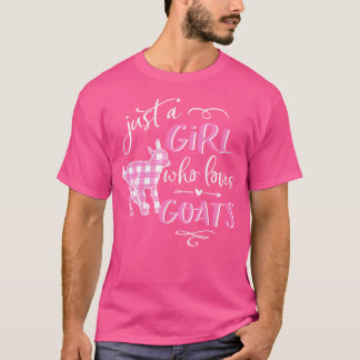 T-shirt Goas Pour Les Filles Juste Une Fille Qui Aime Les 