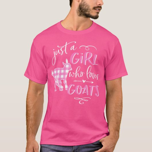 T-shirt Goas Pour Les Filles Juste Une Fille Qui Aime Les (Devant)