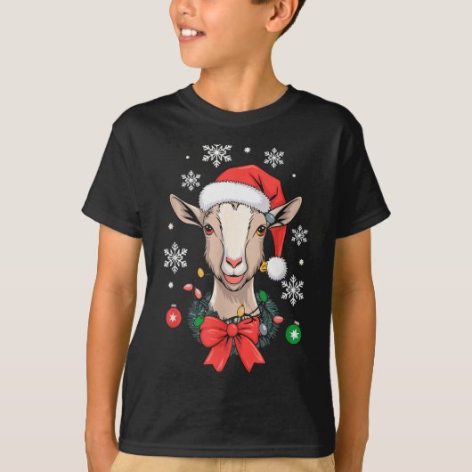 T-shirt Goat Christmas (Devant)