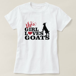 T-shirt GOAT LOVE | Cette fille aime chèvres bébé Toggenbu