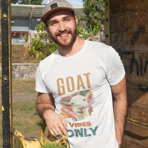 T-shirt Goat Lover Vibes de chèvre uniquement
