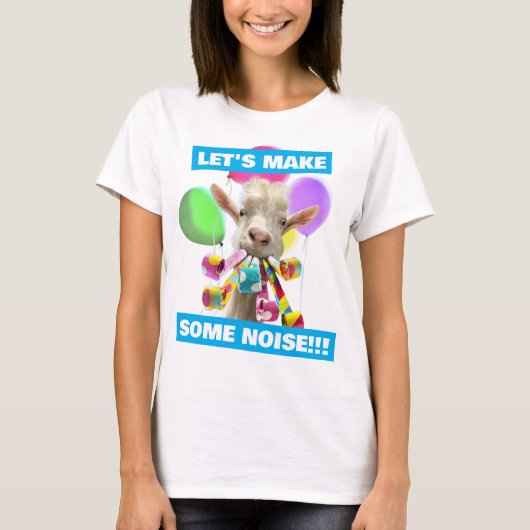 T-shirt Goat with Party Blowers (Devant)